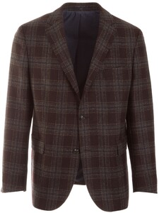 EDUARD DRESSLER Faux Check Colbert Bordeaux