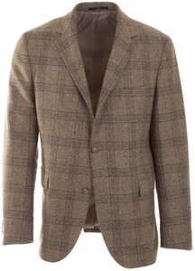 EDUARD DRESSLER Faux Check Colbert Zand
