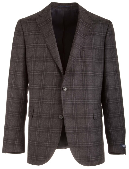 EDUARD DRESSLER James Shaped Fit Anthra Square Colbert Antraciet