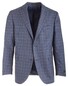 EDUARD DRESSLER James Shaped Fit Blue Fine Check Colbert Blauw-Bruin