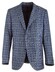 EDUARD DRESSLER James Shaped Fit Silk Touch Check Colbert Blauw