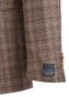 EDUARD DRESSLER James Shaped Fit Silk Touch Check Colbert Bruin