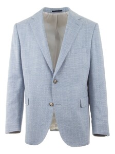 EDUARD DRESSLER Light Sky Herringbone Jacket Light Blue