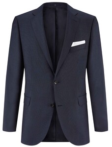 EDUARD DRESSLER Modern Fit Faux Uni Colbert Midnight Blue