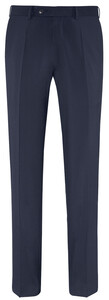 EDUARD DRESSLER Modern Fit Luxury Basic Pants Navy