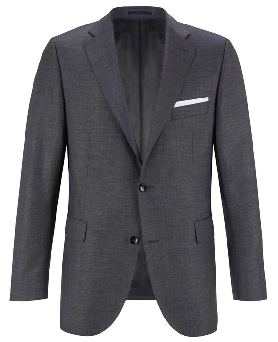 EDUARD DRESSLER Modern Fit S140 Mid Tone Colbert Midden Grijs