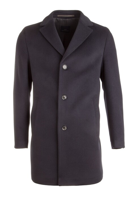 EDUARD DRESSLER Ruben Wool-Cashmere Coat Jas Navy