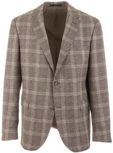 EDUARD DRESSLER Sean Faux Check Jacket Sand