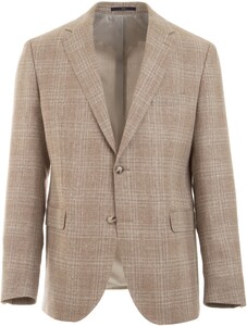 EDUARD DRESSLER Sean Faux Check Jacket Sand