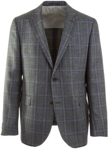 EDUARD DRESSLER Sean Forest Colored Check Colbert