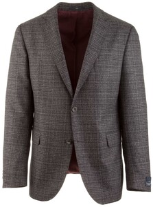 EDUARD DRESSLER Sean Shaped Fit Blur Check Colbert Midden Grijs