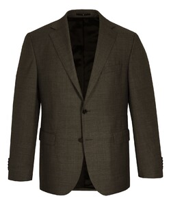 EDUARD DRESSLER Sean Shaped Fit Luxury Jacket Dark Brown Melange