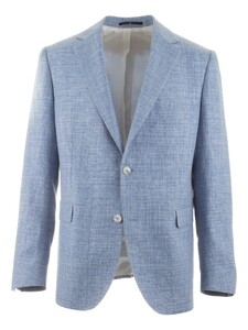 EDUARD DRESSLER Sean Wool Linen Blend Jacket Light Blue