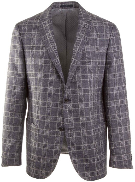 EDUARD DRESSLER Sendrik Blurred Check Jacket Navy