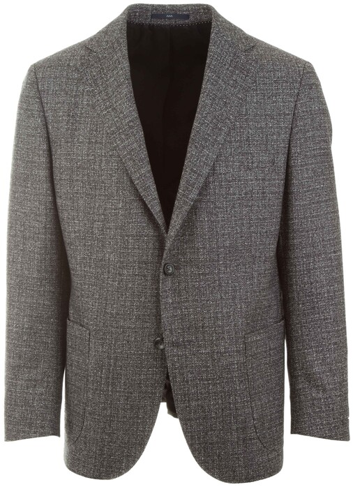 EDUARD DRESSLER Sendrik Faux Uni Pattern Jacket Grey Melange