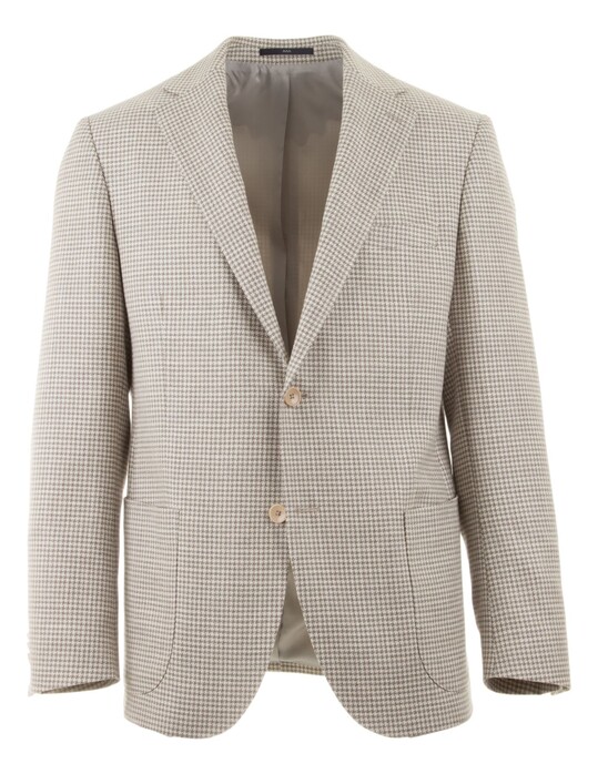 EDUARD DRESSLER Sendrik Shaped Fit Piet de Poule Colbert Zand-Grijs