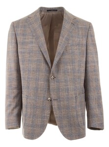 EDUARD DRESSLER Sendrik Shaped Fit Summer Check Colbert Zand