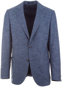 EDUARD DRESSLER Sendrik Structured Twill Jacket Mid Blue