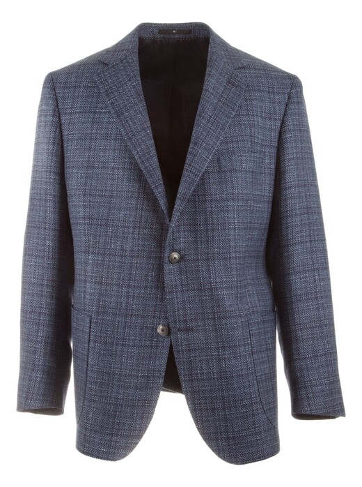 EDUARD DRESSLER Sendrik Wool-Linnen Blend Colbert Blauw