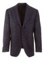 EDUARD DRESSLER Wool-Silk Fine Structure Blend Jacket Dark Evening Blue