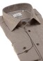 Eterna 2-Ply Luxury Fine Structure Overhemd Taupe