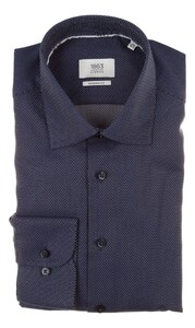 Eterna 2-Ply Luxury Fine Structure Shirt Navy