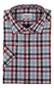 Eterna Cambridge Check Overhemd Blauw-Rood