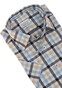 Eterna Cambridge Check Shirt Blauw-Zand
