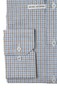 Eterna Fine Check Overhemd Blauw-Zand