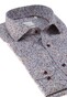 Eterna Fine Twill Fantasy Overhemd Blauw-Bruin