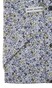 Eterna Fine Twill Flower Design Overhemd Blauw-Groen