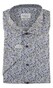 Eterna Fine Twill Flower Design Overhemd Blauw-Groen