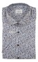 Eterna Fine Twill Flower Design Overhemd Blauw-Zand