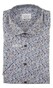 Eterna Fine Twill Flower Design Overhemd Blauw-Zand