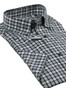 Eterna Multitone Color Check Overhemd Blauw-Groen