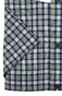 Eterna Multitone Color Check Overhemd Blauw-Groen