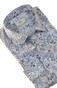 Eterna Santorini Paisley Overhemd Blauw-Zand