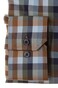 Eterna The Heritage Check Overhemd Blauw-Bruin