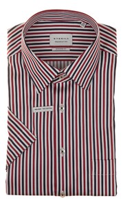 Eterna The Heritage Stripe Shirt Blue-Red