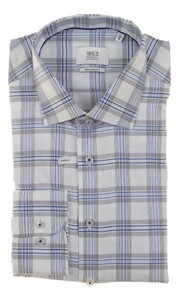 Eterna The Savile Check Shirt Overhemd Blauw