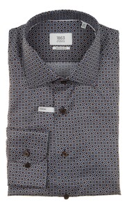 Eterna The Savile Geometric Shirt Blue
