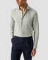 Eton Airy Soft Touch Garment Washed Linnen Twill Overhemd Groen