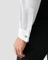Eton Albini Elevated Organic Supima 120 Cotton Twill French Cuffs Overhemd Wit