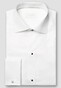 Eton Albini Elevated Organic Supima 120 Cotton Twill French Cuffs Overhemd Wit
