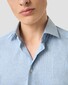 Eton Albini Organic Cotton Mélange Yarn Fine Twill Overhemd Licht Blauw