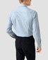 Eton Albini Organic Cotton Mélange Yarn Fine Twill Overhemd Licht Blauw