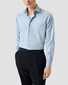 Eton Albini Organic Cotton Mélange Yarn Fine Twill Overhemd Licht Blauw