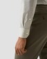 Eton Albini Organic Cotton Mélange Yarn Fine Twill Overhemd Licht Groen