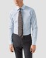 Eton Albini Organic Supima Cotton Twill Mother of Pearl Buttons Overhemd Licht Blauw