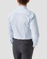 Eton Albini Organic Supima Cotton Twill Mother of Pearl Buttons Overhemd Licht Blauw